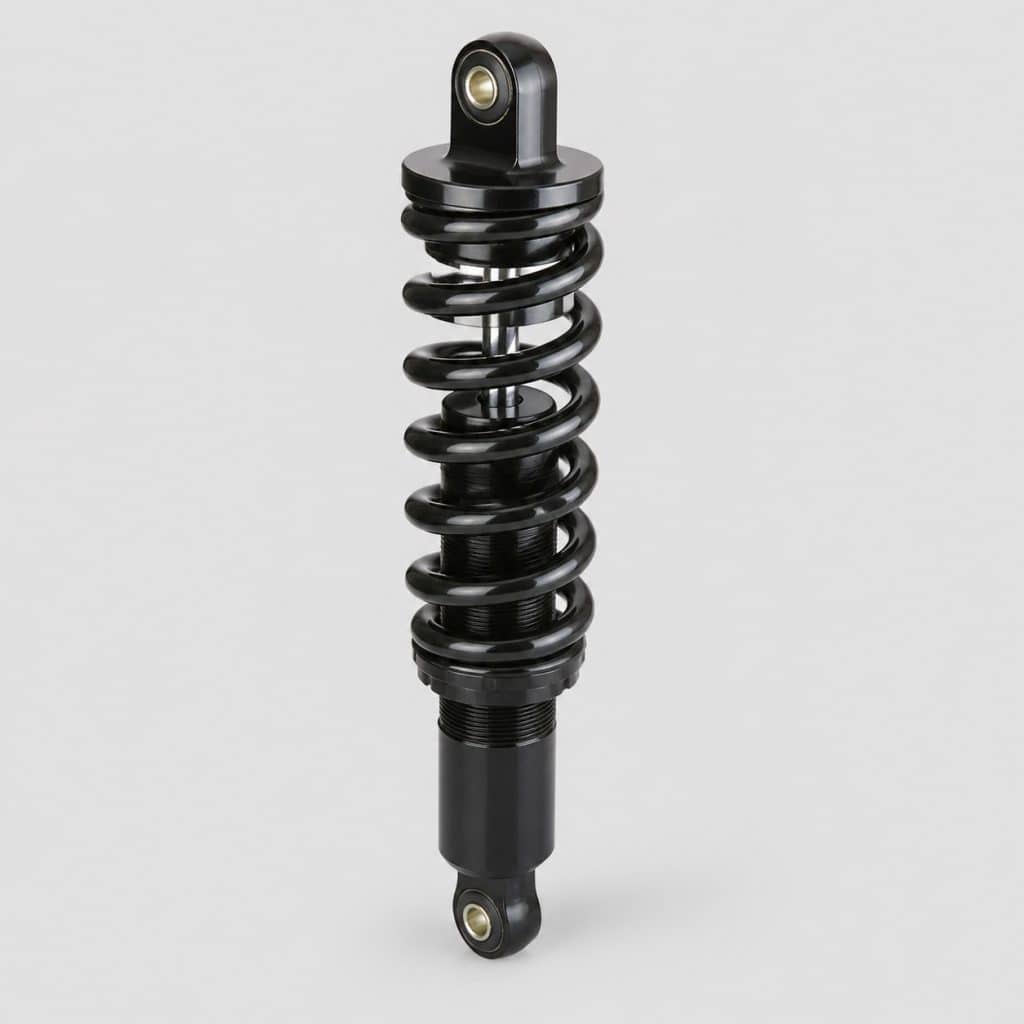 Amortisseur arrière hydraulique standard sur fond clair