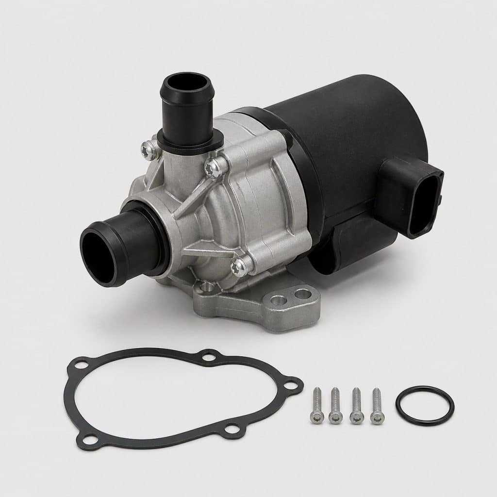 Kit pompe à eau électrique avec joint sur fond clair